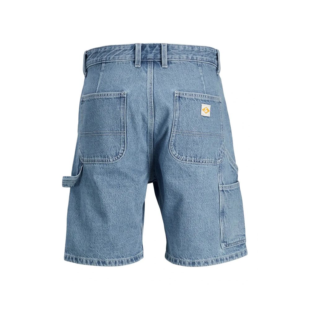 Jack Jones Hellblaue Baumwoll-Bermuda-Shorts