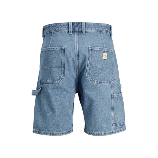 Jack Jones Hellblaue Baumwoll-Bermuda-Shorts