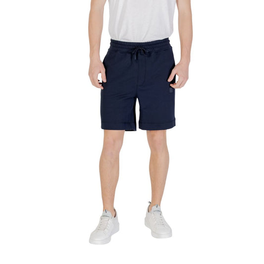 Hugo Boss Blaue Baumwoll-Bermuda-Shorts