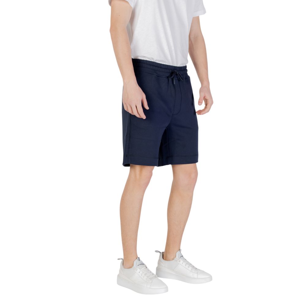 Hugo Boss Blaue Baumwoll-Bermuda-Shorts