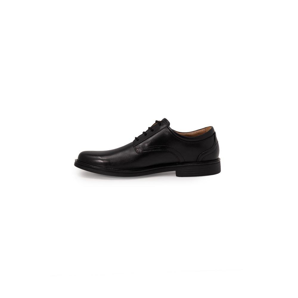 Clarks Schwarze Leder-Oxfords und -Derbies