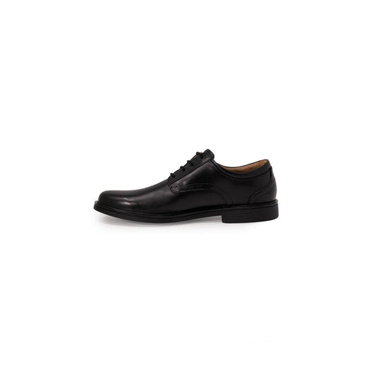 Clarks Schwarze Leder-Oxfords und -Derbies