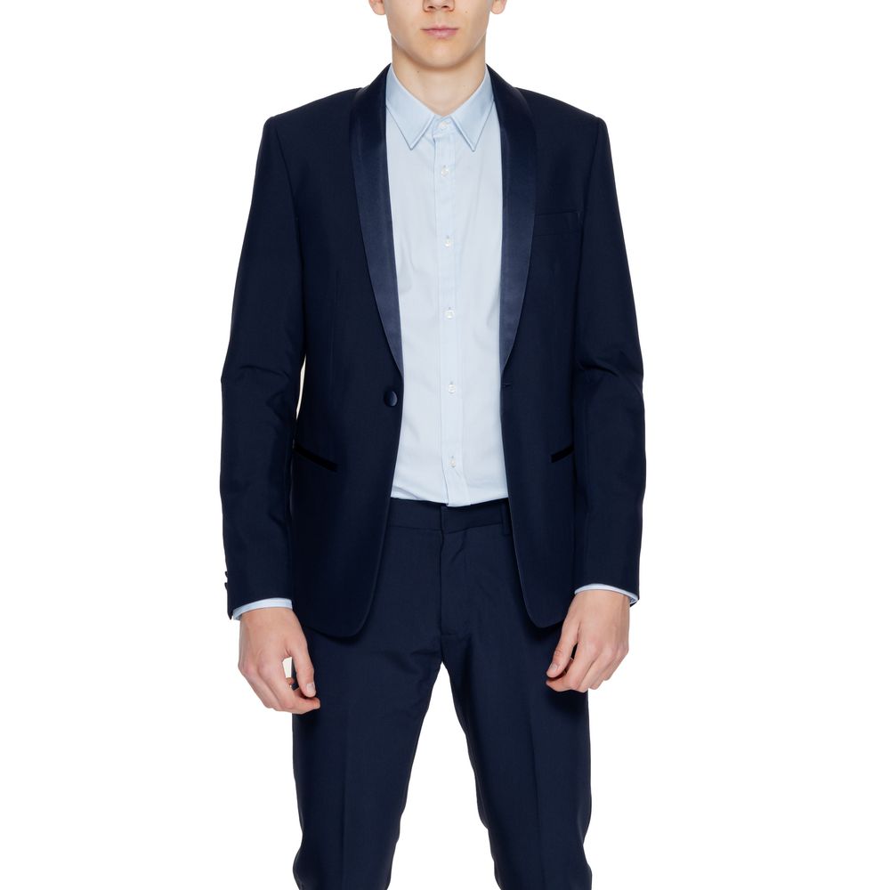 Antony Morato Blauer Polyester-Blazer