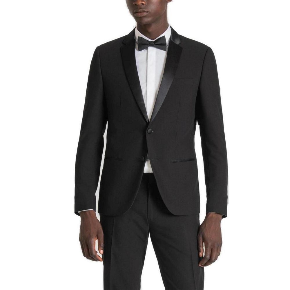 Antony Morato Schwarzer Polyester-Blazer