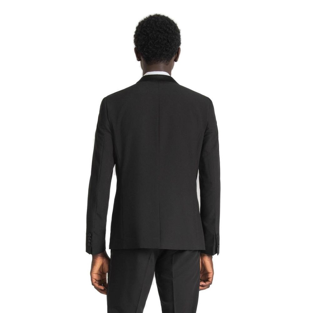 Antony Morato Schwarzer Polyester-Blazer