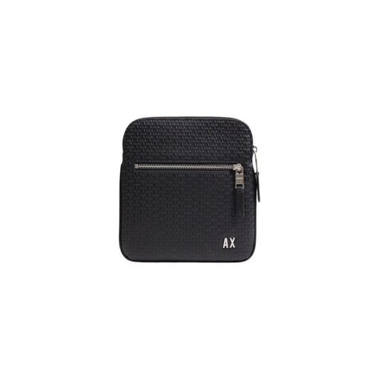 Armani Exchange Schwarze Polyester-Messenger-Tasche