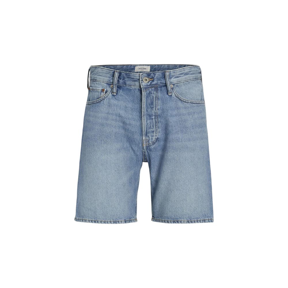Jack Jones Blaue Baumwoll-Bermuda-Shorts