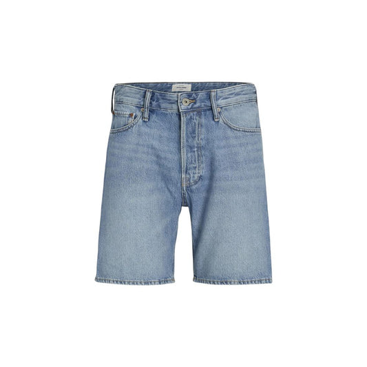 Jack Jones Blaue Baumwoll-Bermuda-Shorts