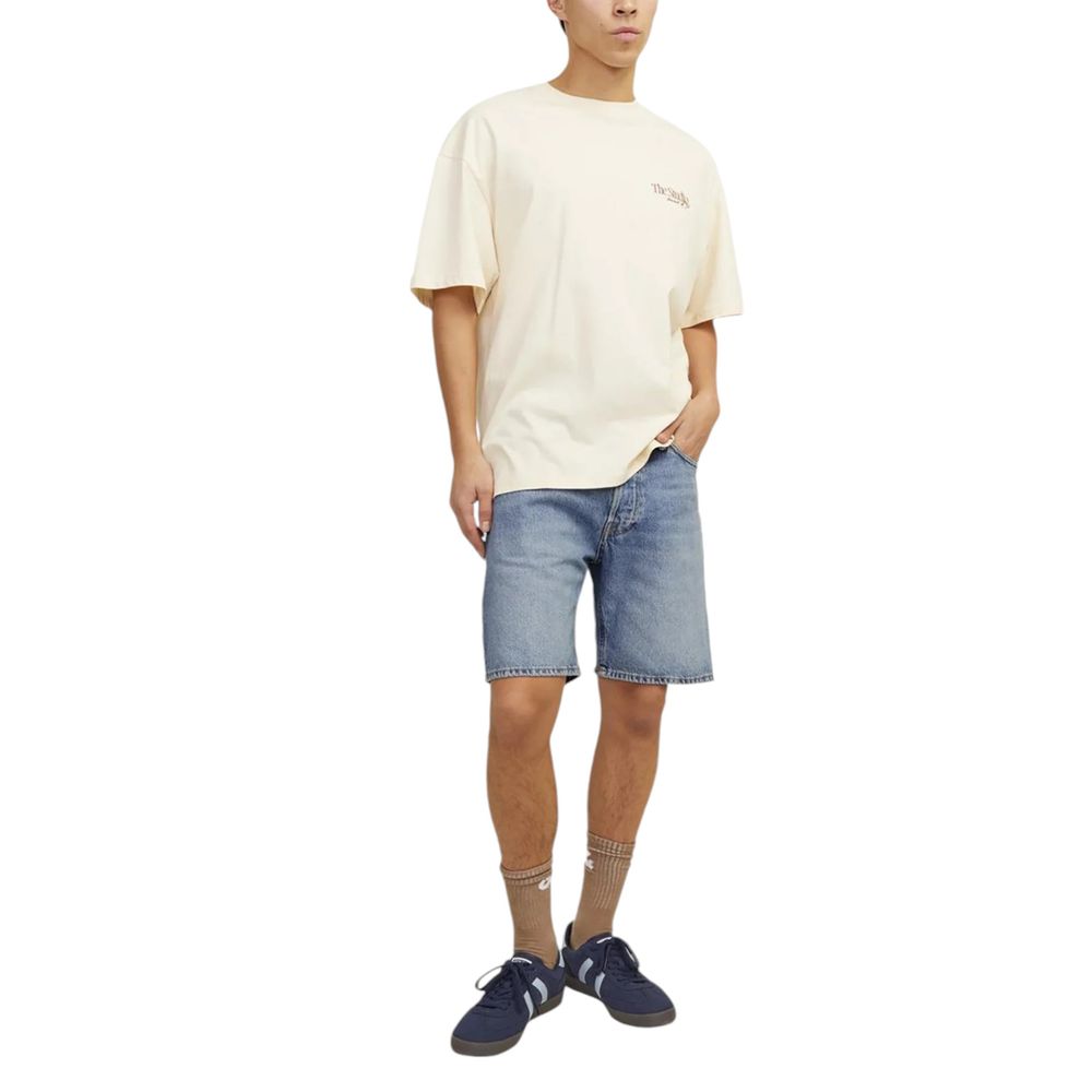 Jack Jones Blaue Baumwoll-Bermuda-Shorts