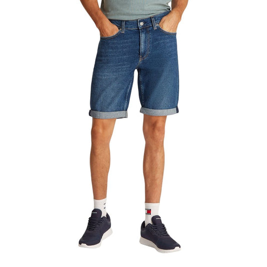 Calvin Klein Jeans Blaue Baumwoll-Bermuda-Shorts