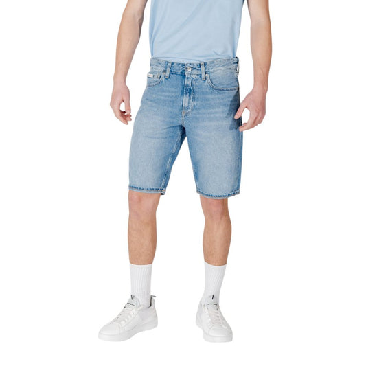 Calvin Klein Jeans Blaue Baumwoll-Bermuda-Shorts