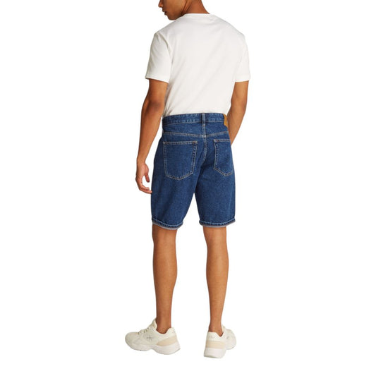Calvin Klein Jeans Blaue Baumwoll-Bermuda-Shorts
