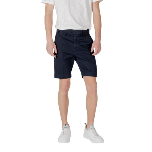 Antony Morato Blaue Baumwoll-Bermuda-Shorts