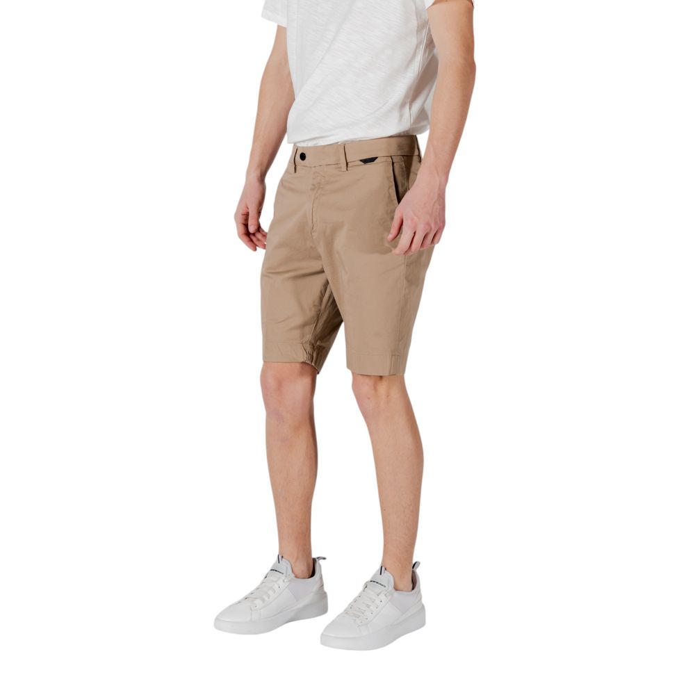 Antony Morato Beigefarbene Baumwoll-Bermuda-Shorts