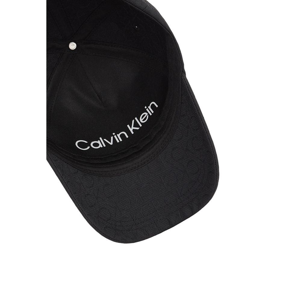 Calvin Klein Schwarze Baseballmütze aus recyceltem Polyester