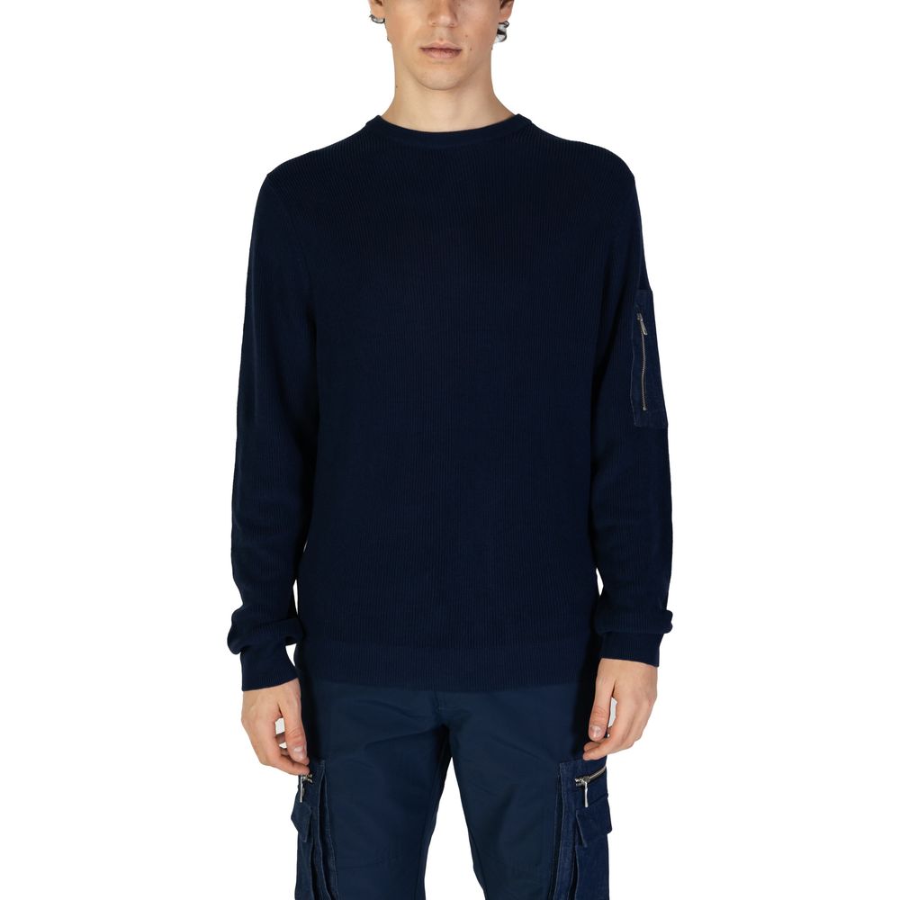 Antony Morato Blauer Baumwoll-Sweatshirt
