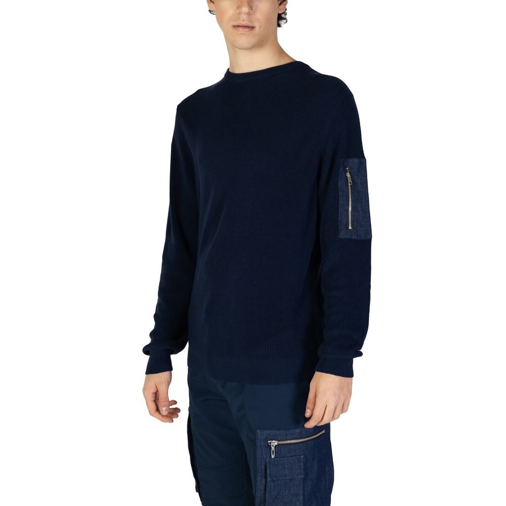 Antony Morato Blauer Baumwoll-Sweatshirt