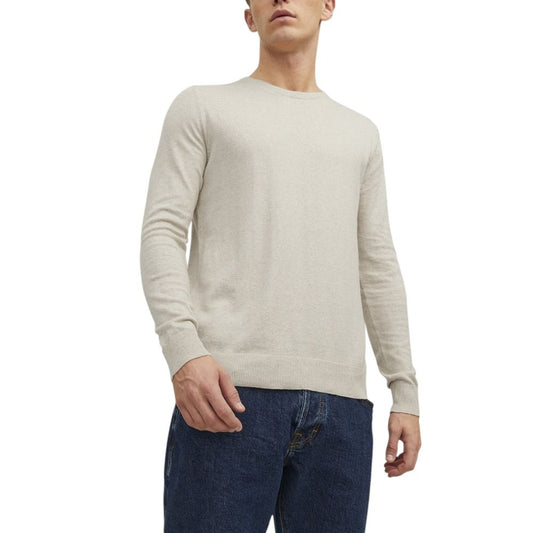 Jack Jones Beiger Baumwoll-Sweatshirt