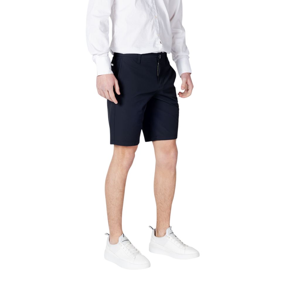 Armani Exchange Blaue Polyamid-Bermuda-Shorts