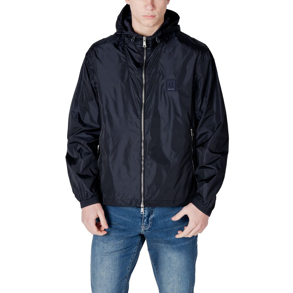 Armani Exchange Blaue Polyamid-Jacke