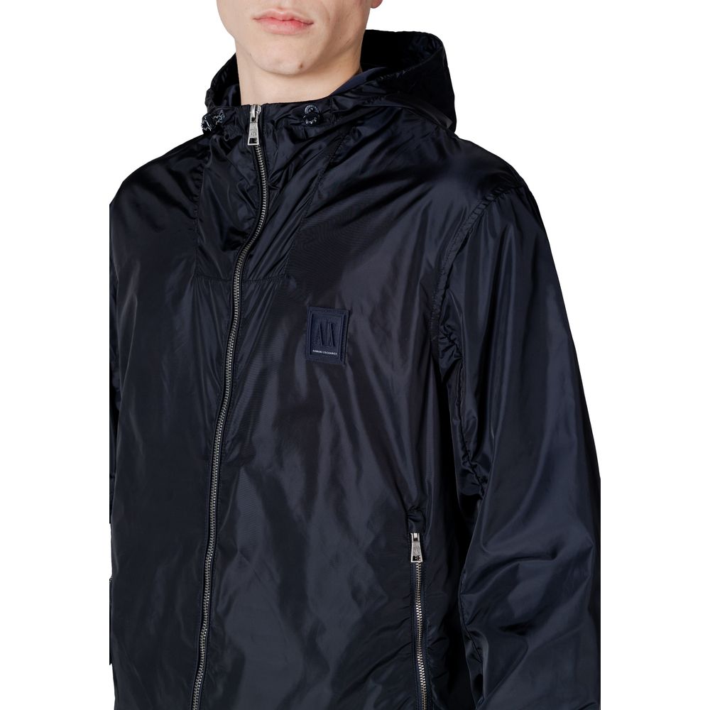 Armani Exchange Blaue Polyamid-Jacke