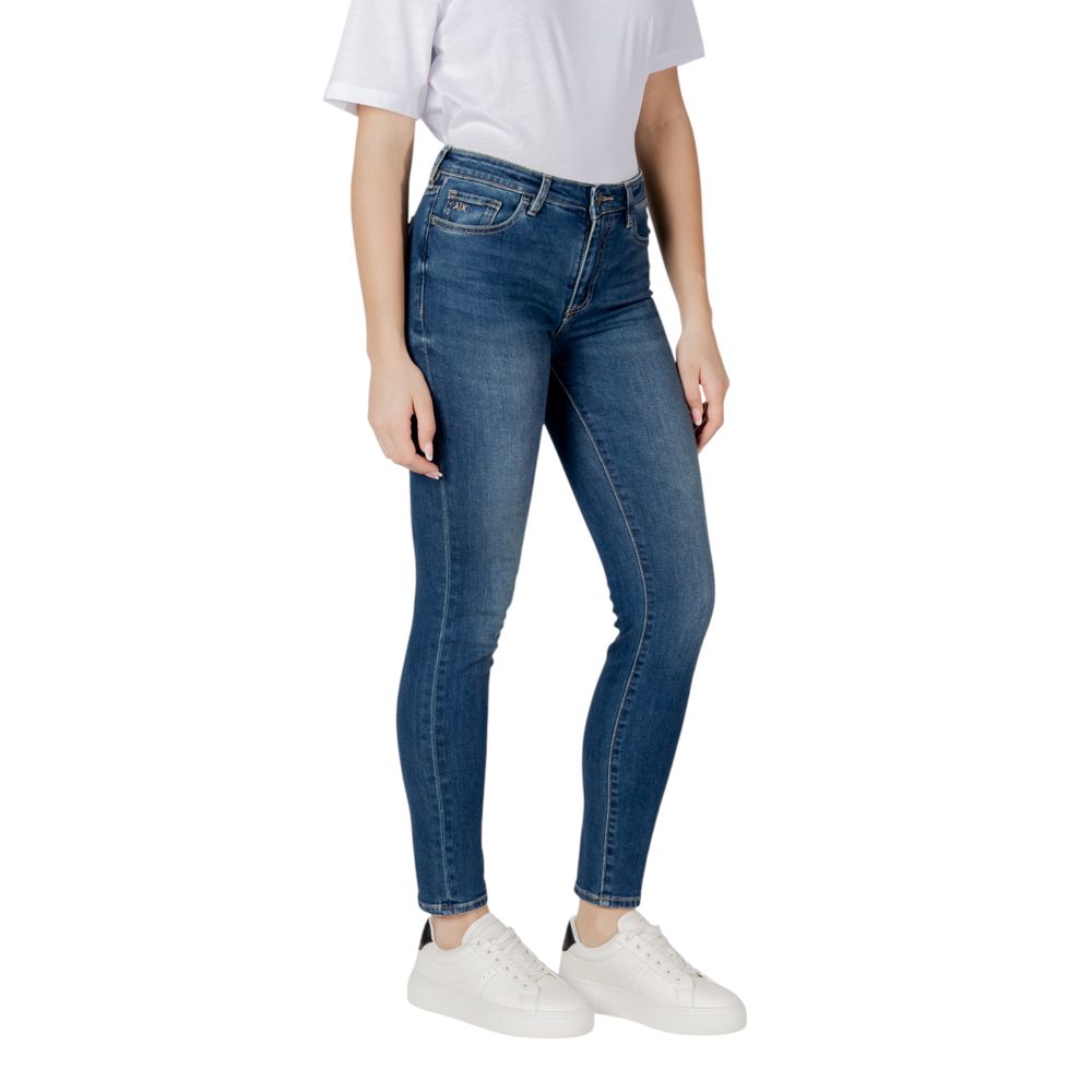 Armani Exchange Dunkelblaue Skinny Jeans aus Baumwolle