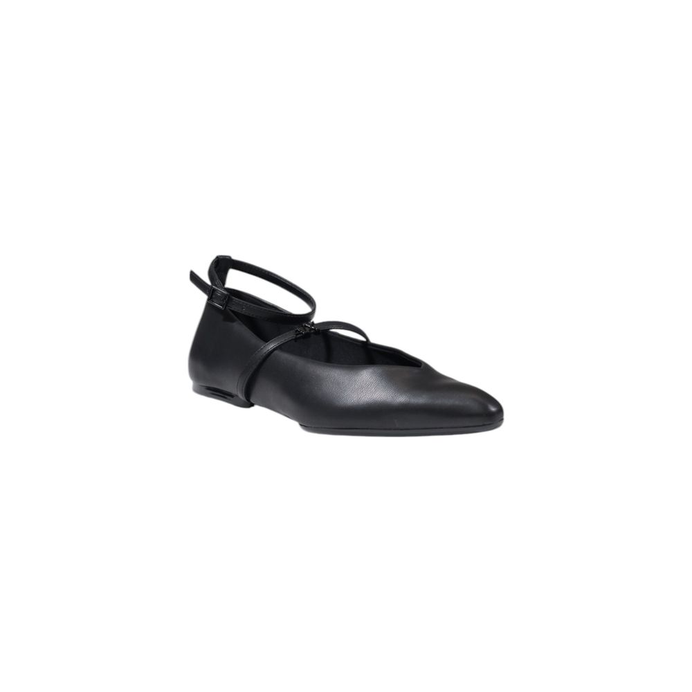 Armani Exchange Schwarze Polyester-Plateau-Pumps