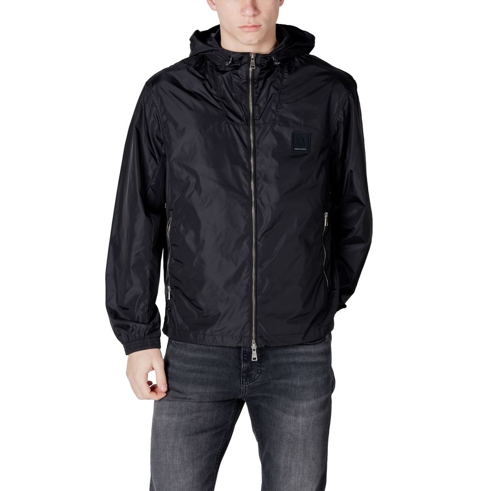 Armani Exchange Schwarze Polyamid-Jacke