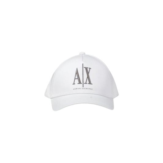Armani Exchange Weiße Baumwoll-Kappe (Baseball-Cap)