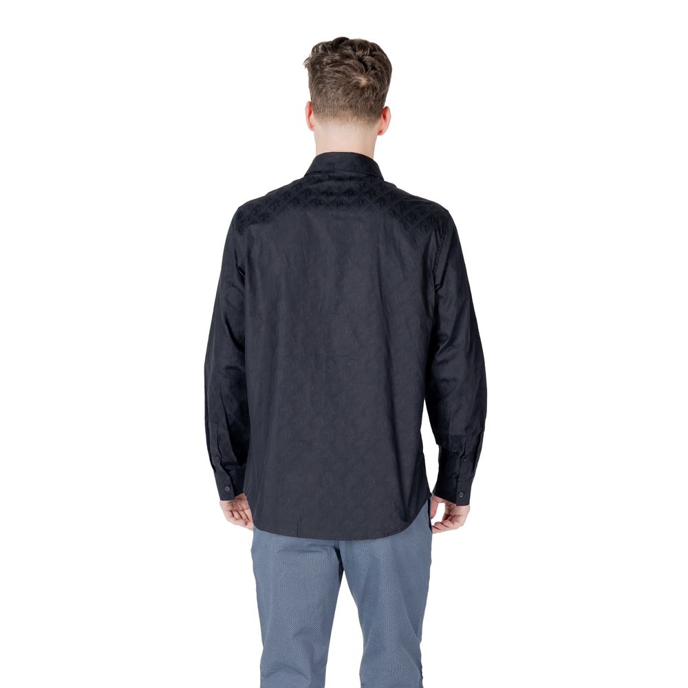 Armani Exchange Blaues Baumwollhemd