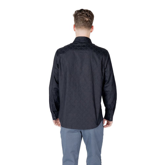 Armani Exchange Blaues Baumwollhemd