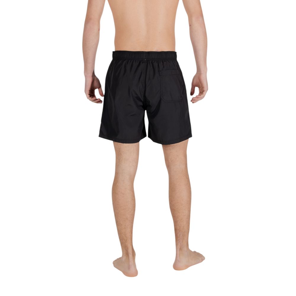 Armani Exchange Badehose aus schwarzem Polyester