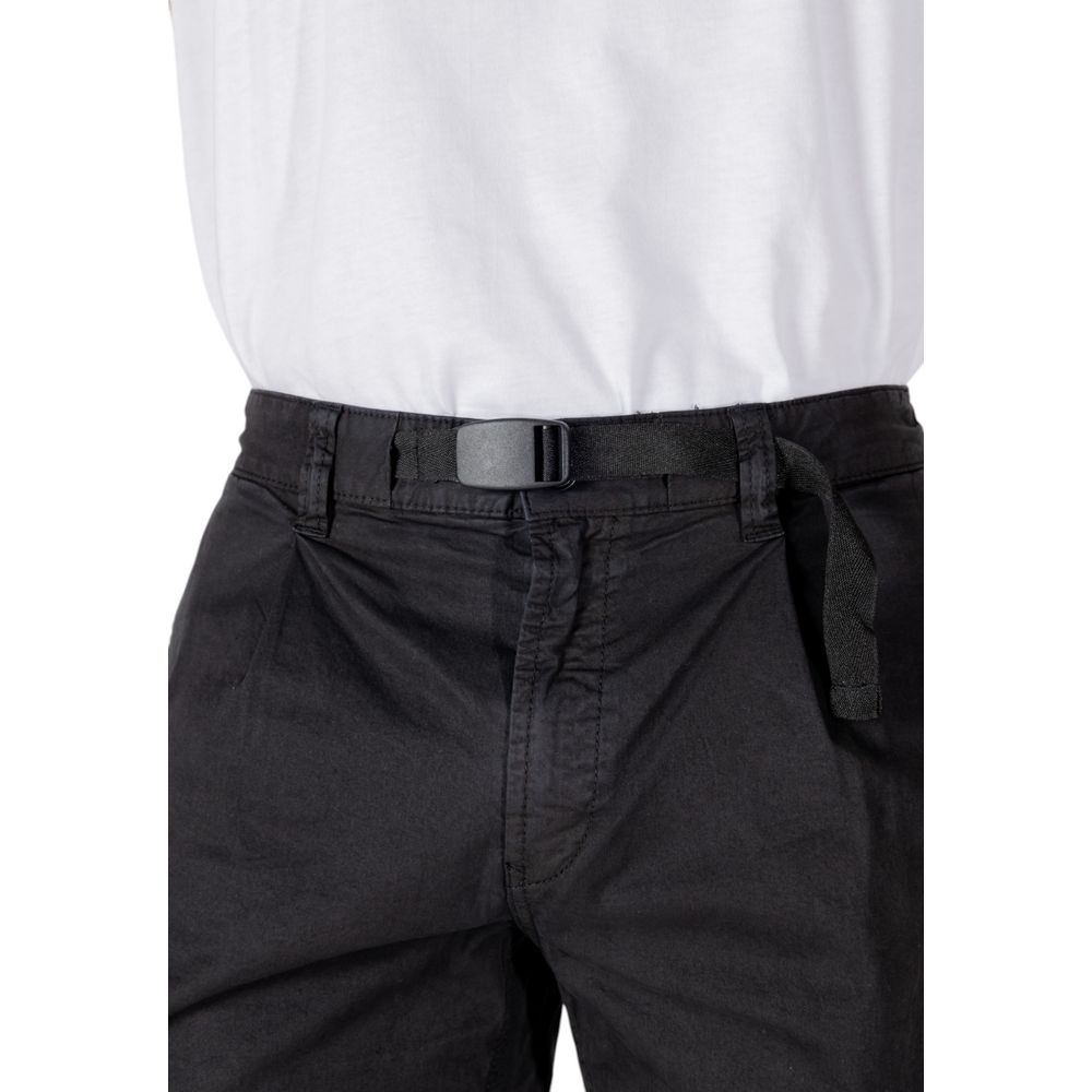 Hugo Boss Schwarze Baumwoll-Bermuda-Shorts