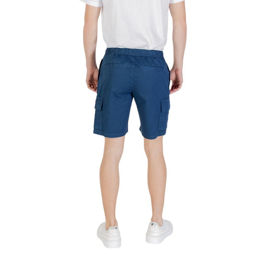 Hugo Boss Blaue Baumwoll-Bermuda-Shorts