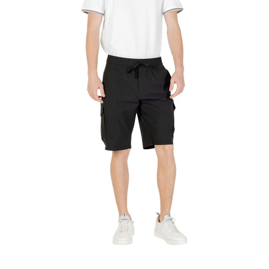 Hugo Boss Schwarze Polyester-Bermuda-Shorts