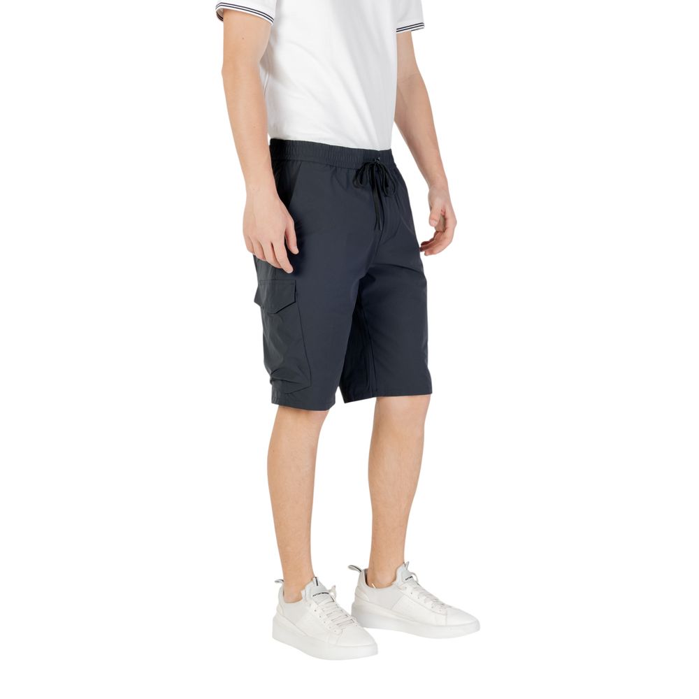 Hugo Boss Blaue Polyester-Bermuda-Shorts