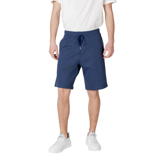 Replay Blaue Baumwoll-Bermuda-Shorts