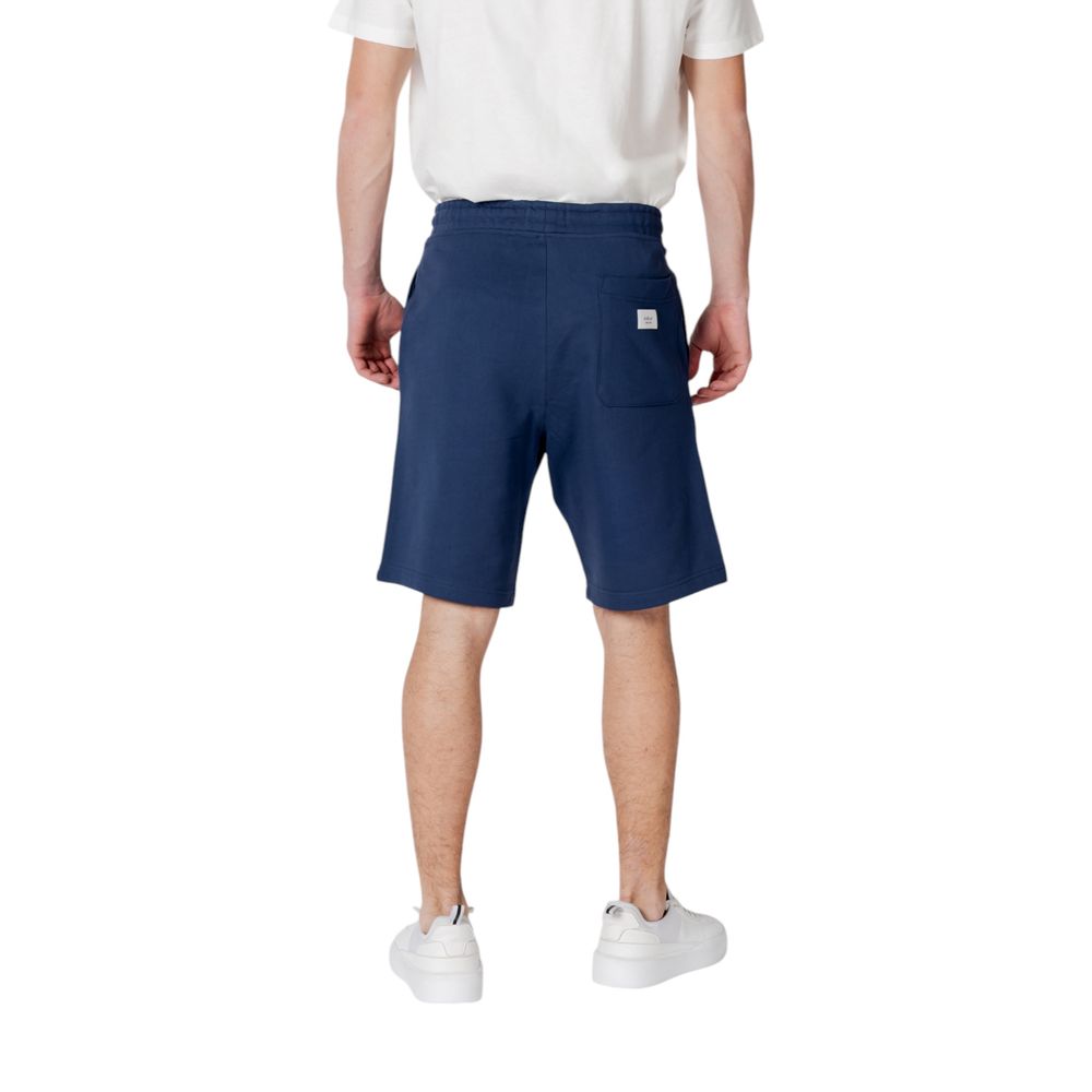 Replay Blaue Baumwoll-Bermuda-Shorts