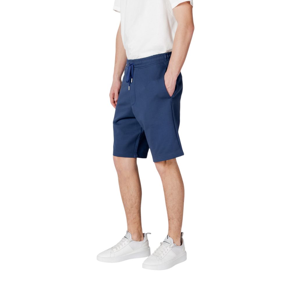 Replay Blaue Baumwoll-Bermuda-Shorts