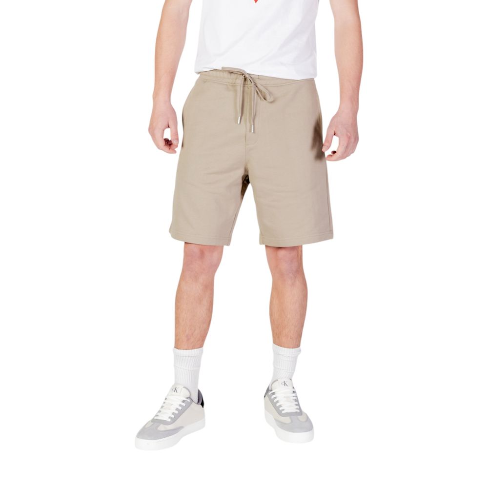 Replay Beigefarbene Baumwoll-Bermuda-Shorts