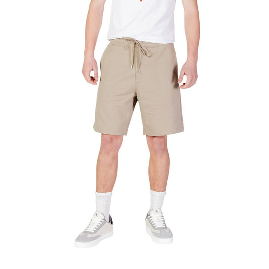 Replay Beigefarbene Baumwoll-Bermuda-Shorts