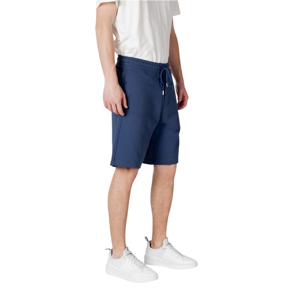 Replay Blaue Baumwoll-Bermuda-Shorts