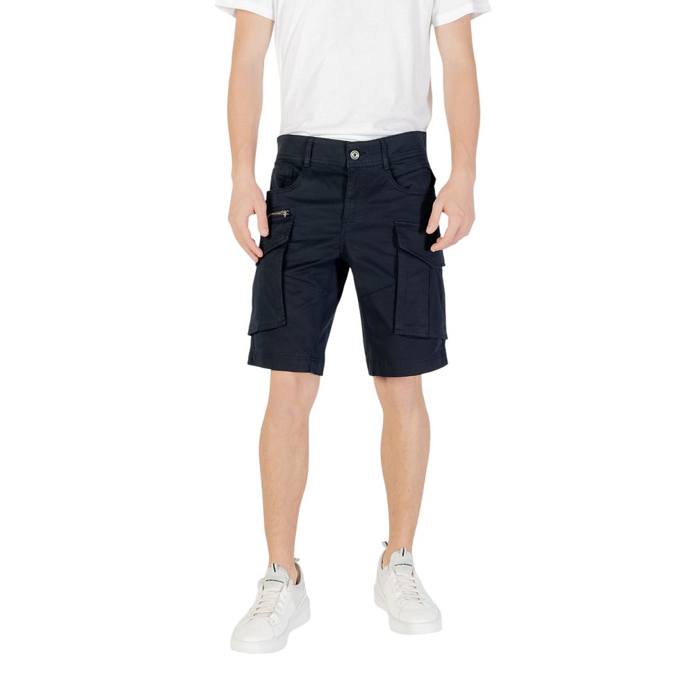 Replay Blaue Baumwoll-Bermuda-Shorts