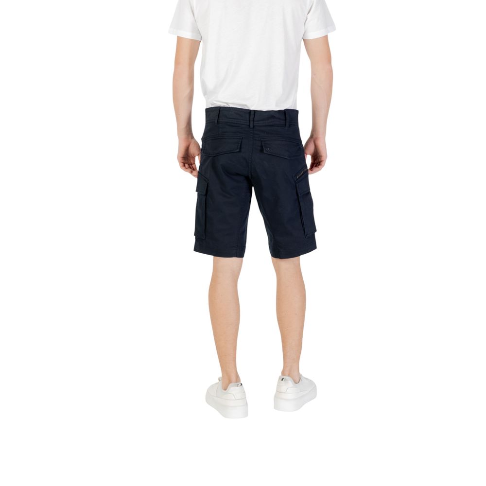 Replay Blaue Baumwoll-Bermuda-Shorts