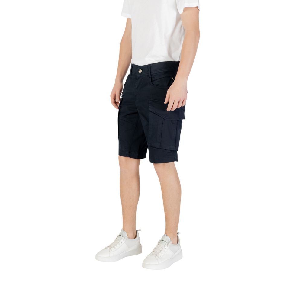 Replay Blaue Baumwoll-Bermuda-Shorts