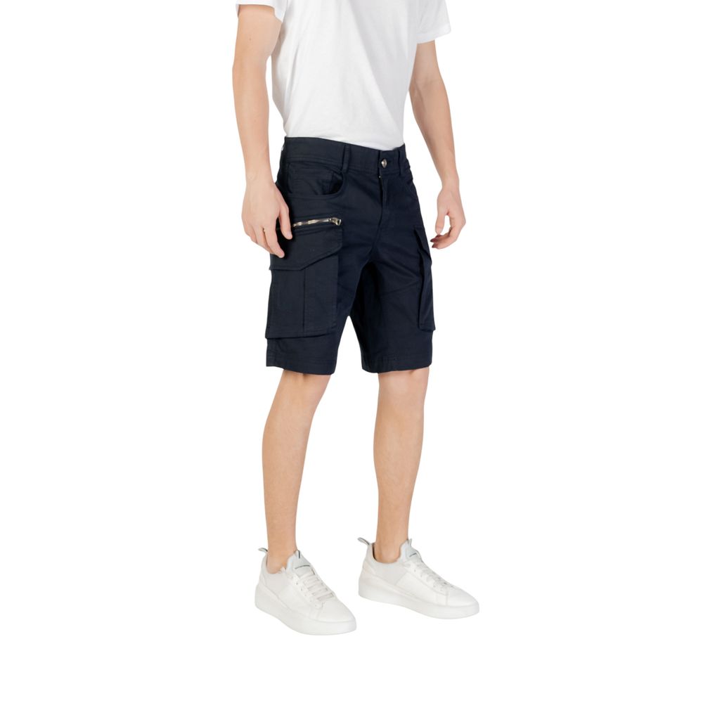 Replay Blaue Baumwoll-Bermuda-Shorts