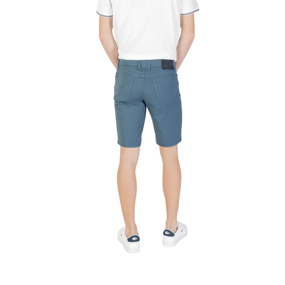 Jeckerson Blaue Baumwoll-Bermuda-Shorts