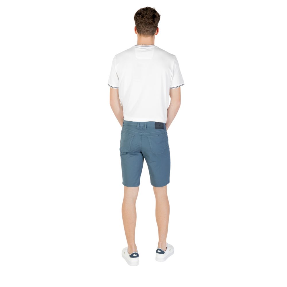 Jeckerson Blaue Baumwoll-Bermuda-Shorts