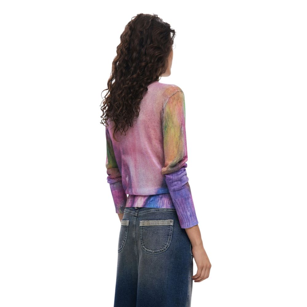 Desigual Lila Viskose-Sweatshirt