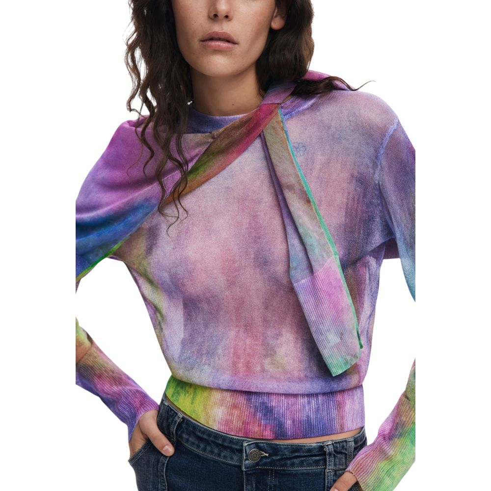 Desigual Lila Viskose-Sweatshirt